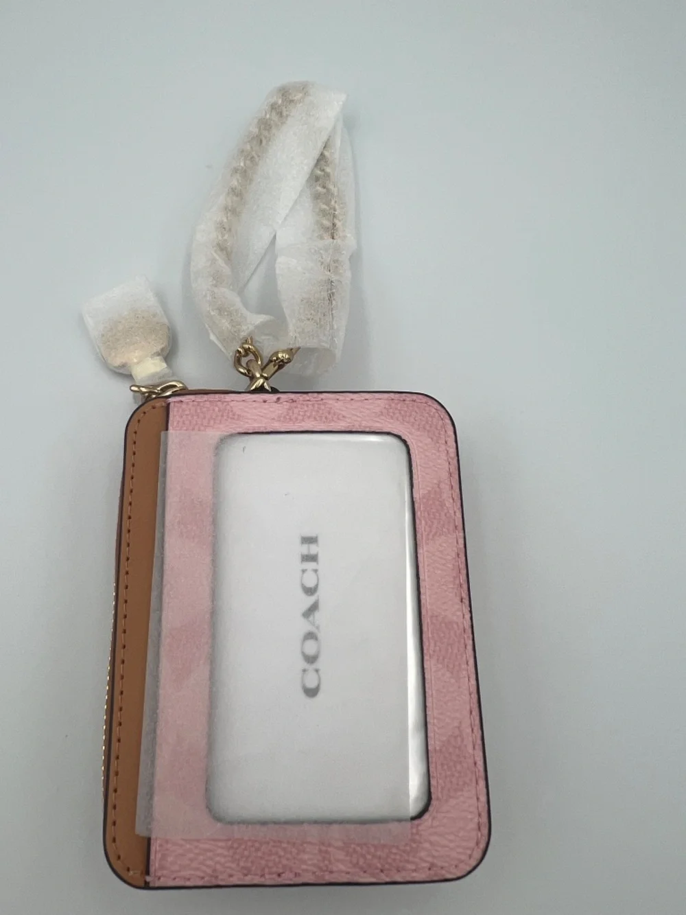 Zip Card Case In Signature Canvas With Charm